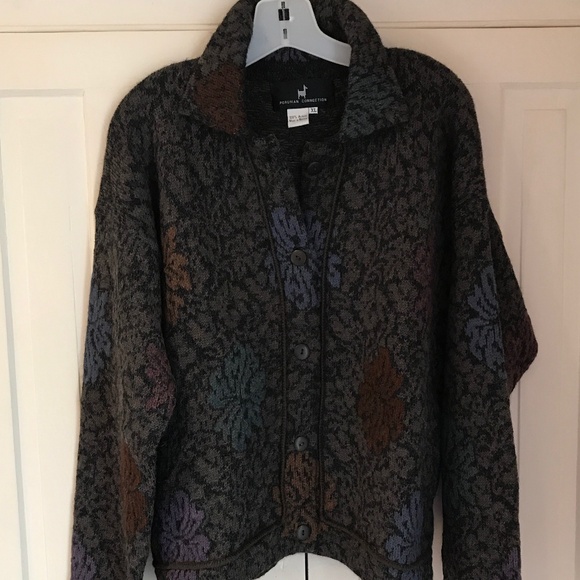 PERUVIAN CONNECTION ALPACA SWEATER/JACKET NWOT - Picture 13 of 13